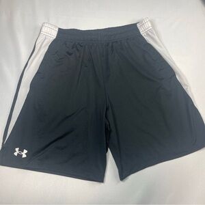 Under Armour Black and White Athletic Shorts Performance Fit